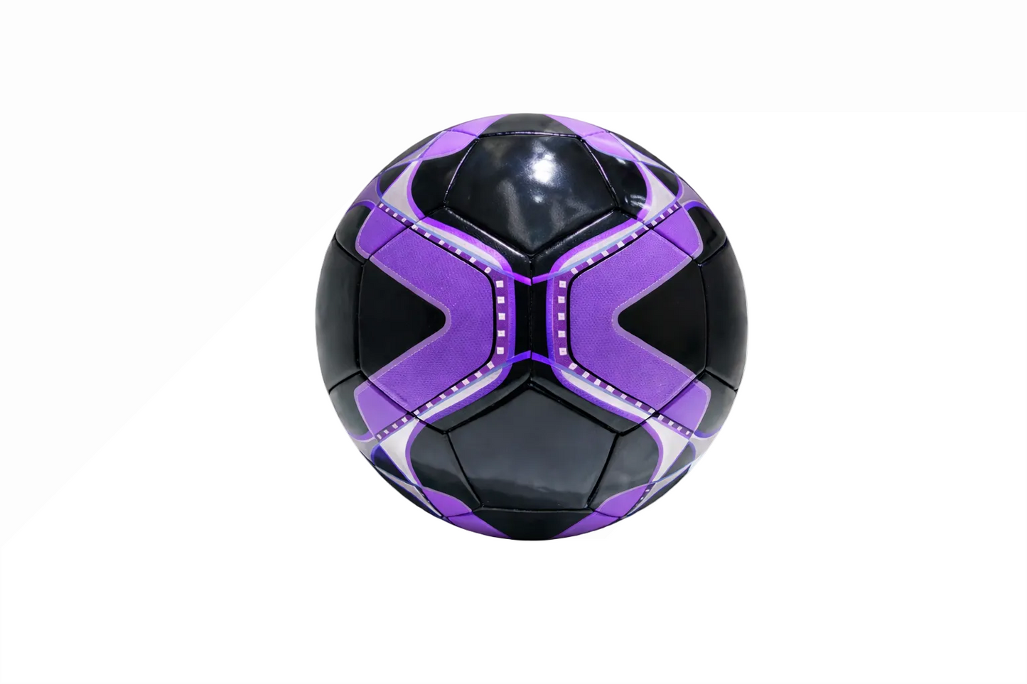 PELOTA DE FUTBOL BASIC NEGRO/MORADA